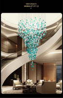 GobekUsa Green Crystal Stone Chandelier for Modern Spaces