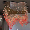GobekUsa Green Crystal Stone Chandelier for Modern Spaces