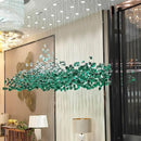 GobekUsa Green Crystal Stone Chandelier for Modern Spaces