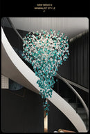 GobekUsa Green Crystal Stone Chandelier for Modern Spaces