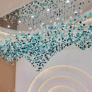 GobekUsa Green Crystal Stone Chandelier for Modern Spaces