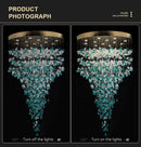 GobekUsa Green Crystal Stone Chandelier for Modern Spaces