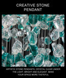 GobekUsa Green Crystal Stone Chandelier for Modern Spaces