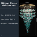 GobekUsa Green Crystal Stone Chandelier for Modern Spaces