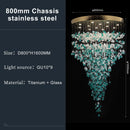 GobekUsa Green Crystal Stone Chandelier for Modern Spaces