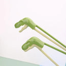Green dino chopsticks kids training set for dining room by Decorbites