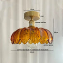 GobekUsa Glass Copper Nordic Ceiling Lamp for Living Room & Balcony.