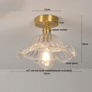 GobekUsa Glass Copper Nordic Ceiling Lamp for Living Room & Balcony.