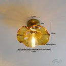 GobekUsa Glass Copper Nordic Ceiling Lamp for Living Room & Balcony.