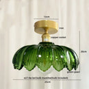 GobekUsa Glass Copper Nordic Ceiling Lamp for Living Room & Balcony.