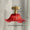 GobekUsa Glass Copper Nordic Ceiling Lamp for Living Room & Balcony.
