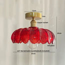 GobekUsa Glass Copper Nordic Ceiling Lamp for Living Room & Balcony.