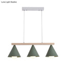 GobekUsa Green Iron Island Pendant with Nordic Design- 3/5 Head Ceiling Light