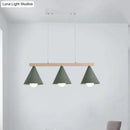 GobekUsa Green Iron Island Pendant with Nordic Design- 3/5 Head Ceiling Light