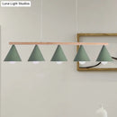 GobekUsa Green Iron Island Pendant with Nordic Design- 3/5 Head Ceiling Light