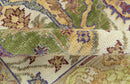 Green, Ivory And Gold Transition Hand Knotted Custom Made wool area rug by The Rug Decor