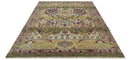 Green, Ivory And Gold Transition Hand Knotted Custom Made wool area rug by The Rug Decor