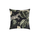 Green jungle black panther premium cushion cover living room decor by Decorbites