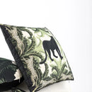 Green jungle black panther premium cushion cover living room decor by Decorbites