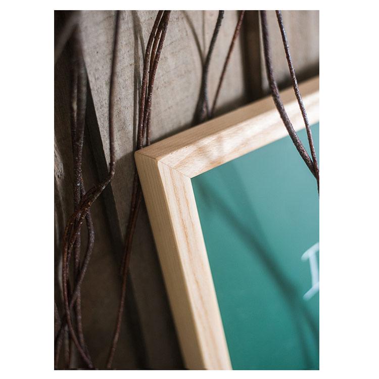 Green Magnetic Chalk Board with Solid Wood Frame