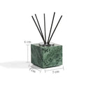 GobekUsa Green Marble Bathroom Set: Dispenser, Dish, Holder, Tissue Box & Accessories