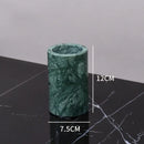 GobekUsa Green Marble Bathroom Set: Dispenser, Dish, Holder, Tissue Box & Accessories