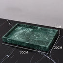 GobekUsa Green Marble Bathroom Set: Dispenser, Dish, Holder, Tissue Box & Accessories