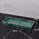 GobekUsa Green Marble Bathroom Set: Dispenser, Dish, Holder, Tissue Box & Accessories