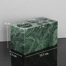 GobekUsa Green Marble Bathroom Set: Dispenser, Dish, Holder, Tissue Box & Accessories