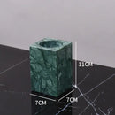GobekUsa Green Marble Bathroom Set: Dispenser, Dish, Holder, Tissue Box & Accessories