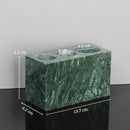 GobekUsa Green Marble Bathroom Set: Dispenser, Dish, Holder, Tissue Box & Accessories