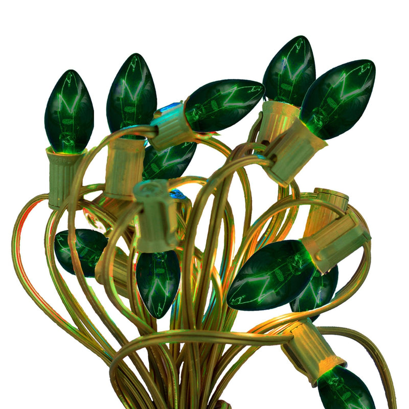 Green Outdoor String Lights