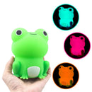 Green silicone frog night light bedroom dimmable lamp by Decorbites