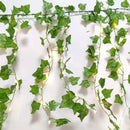 Green silk artificial ivy hanging garland garden decor by Decorbites