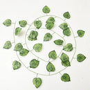 Green silk artificial ivy hanging garland garden decor by Decorbites