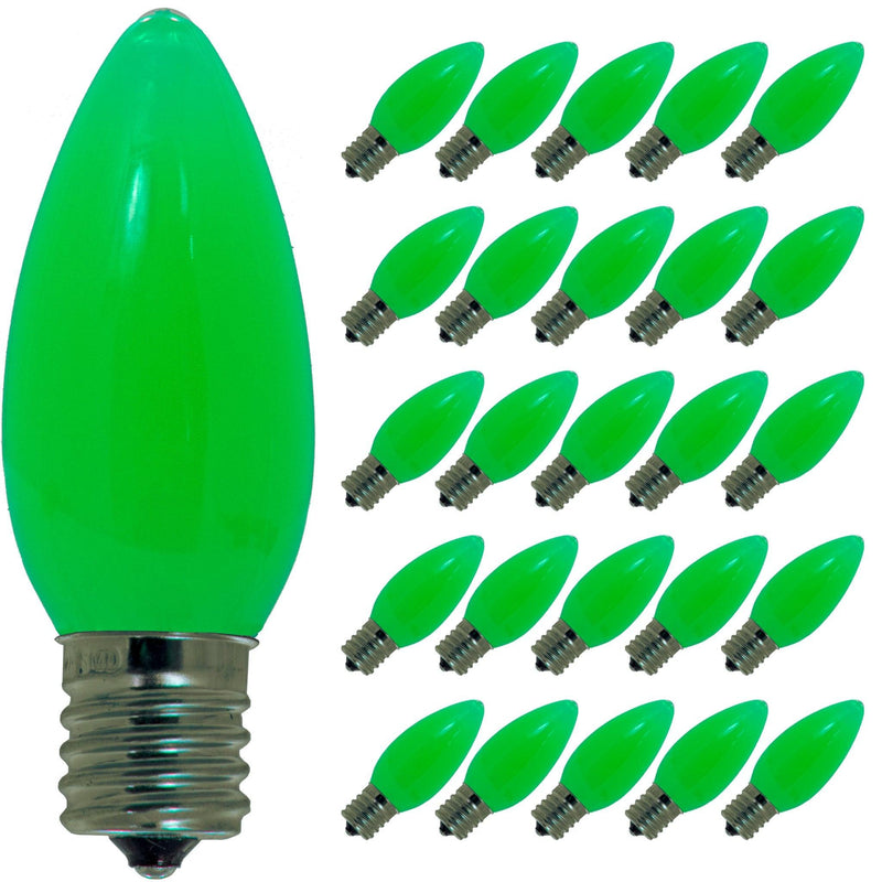 Green Solid LED Light Bulbs