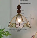 GobekUsa Clear Glass LED Pendant Light Tiffany Butterfly Hanging Lamp