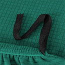 Green textured jacquard elastic seat covers dining room chair slipcover by Decorbites
