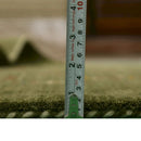 Green Tribal Hand Loomed Wool Area Rug - Traditional Multicolor Authentic by The Rug Decor