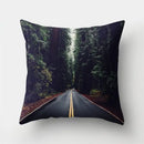 Green tropical leaves forest pillowcase living room nature decor by Decorbites