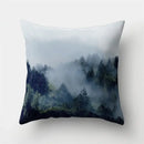 Green tropical leaves forest pillowcase living room nature decor by Decorbites