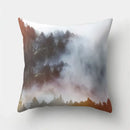 Green tropical leaves forest pillowcase living room nature decor by Decorbites