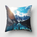 Green tropical leaves forest pillowcase living room nature decor by Decorbites