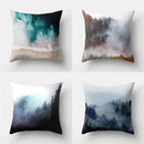 Green tropical leaves forest pillowcase living room nature decor by Decorbites