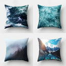 Green tropical leaves forest pillowcase living room nature decor by Decorbites
