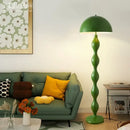 Green wavy circle mushroom floor lamp living room lighting by Decorbites