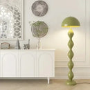 Green wavy circle mushroom floor lamp living room lighting by Decorbites