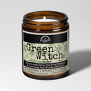 Malicious Women Co. Green Witch 9 oz Soy Candle | Herbal Aromatherapy Candle Clean Burn 40+ Hr Natural Wax Gift