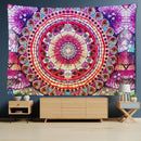 Green & yellow mandala wall hanging bedroom tapestry by Decorbites