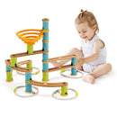 Bamboo Build Run Toy with Marbles for Kids Over 4 by LJGDeals